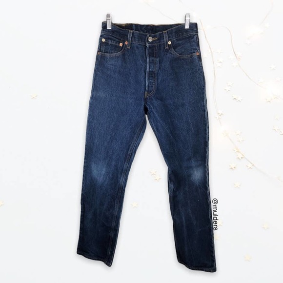 Vintage Y2k Levi's 501 501XX Classic Straight Blue Button Fly Denim Jeans 31x36